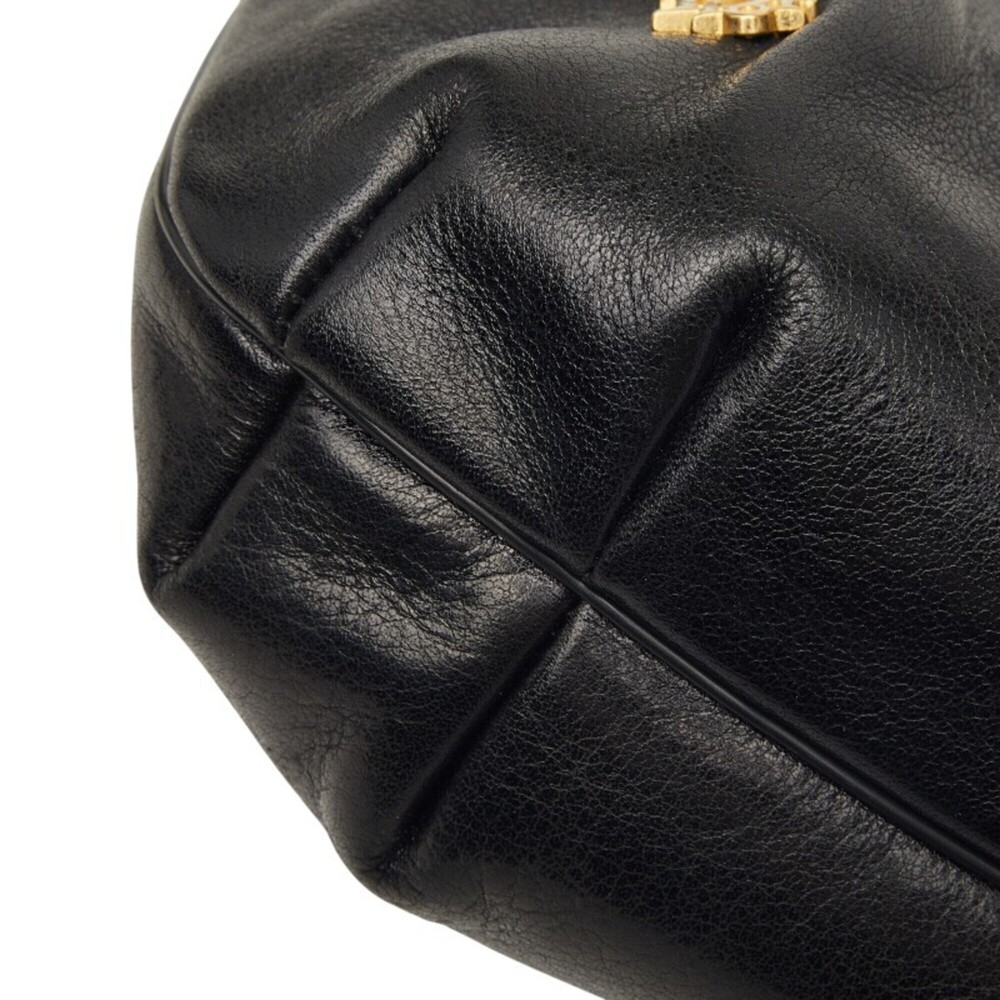 CHRISTIAN DIOR Black Leather Shoulder Bag - Picture 5 of 8